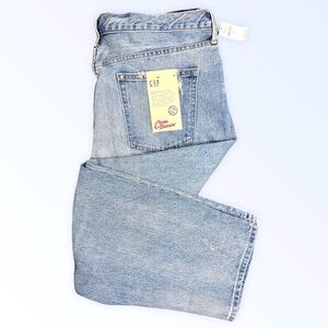 NWT GAP Cone Denim Distressed Straight Leg Jeans
